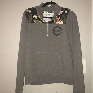 Grey pink sweatshirt